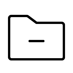 Folder Simple Minus Thin Smiley – Icons