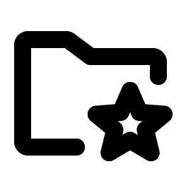 Folder Simple Star Bold Smiley – Icons