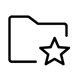 Folder Simple Star Thin Smiley – Icons