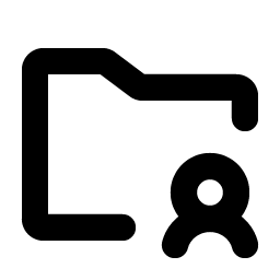 Folder Simple User Bold Smiley – Icons