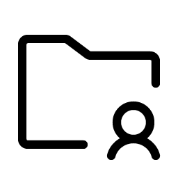 Folder Simple User Light Smiley – Icons