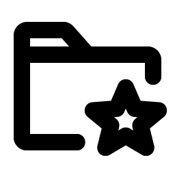 Folder Star Bold Smiley – Icons