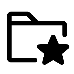 Folder Star Fill Smiley – Icons