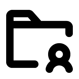 Folder User Bold Smiley – Icons