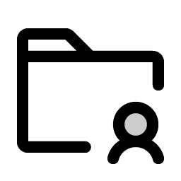 Folder User Duotone Smiley – Icons