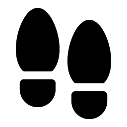 Footprints Fill Smiley – Icons