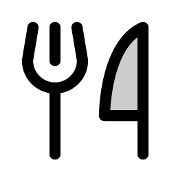 Fork Knife Duotone Smiley – Icons