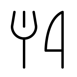 Fork Knife Thin Smiley – Icons