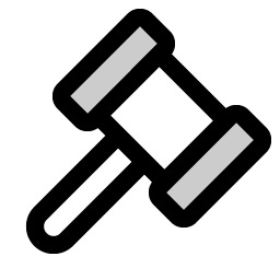Gavel Duotone Smiley – Icons