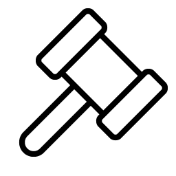 Gavel Thin Smiley – Icons