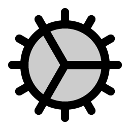Gear Fine Duotone Smiley – Icons