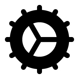 Gear Fine Fill Smiley – Icons