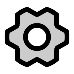 Gear Six Duotone Smiley – Icons