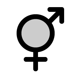 Gender Intersex Duotone Smiley – Icons