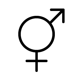 Gender Intersex Thin Smiley – Icons