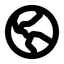 Globe Hemisphere West Bold Smiley – Icons