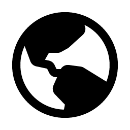 Globe Hemisphere West Fill Smiley – Icons