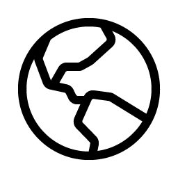 Globe Hemisphere West Light Smiley – Icons