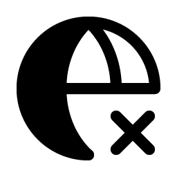 Globe Simple X Fill Smiley – Icons