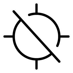 Gps Slash Thin Smiley – Icons