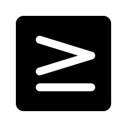 Greater Than Or Equal Fill Smiley – Icons