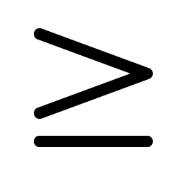 Greater Than Or Equal Smiley – Icons