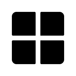 Grid Four Fill Smiley – Icons