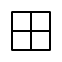 Grid Four Thin Smiley – Icons
