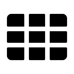 Grid Nine Fill Smiley – Icons