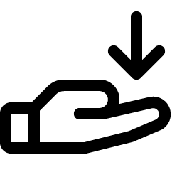 Hand Arrow Down Smiley – Icons