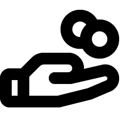 Hand Coins Bold Smiley – Icons