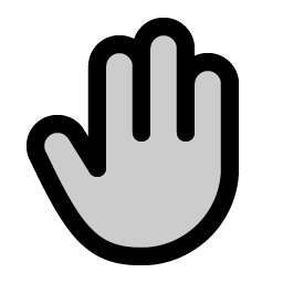 Hand Duotone Smiley – Icons