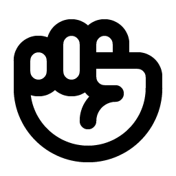 Hand Fist Bold Smiley – Icons