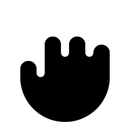 Hand Grabbing Fill Smiley – Icons