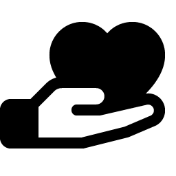 Hand Heart Fill Smiley – Icons