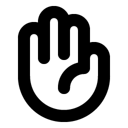 Hand Palm Bold Smiley – Icons