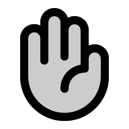 Hand Palm Duotone Smiley – Icons