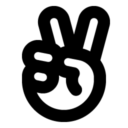 Hand Peace Bold Smiley – Icons