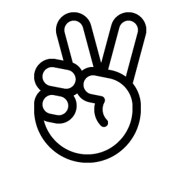 Hand Peace Light Smiley – Icons