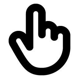 Hand Pointing Bold Smiley – Icons
