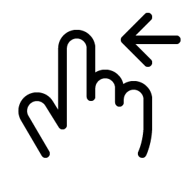 Hand Swipe Left Light Smiley – Icons