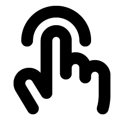 Hand Tap Bold Smiley – Icons