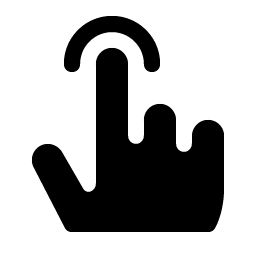 Hand Tap Fill Smiley – Icons