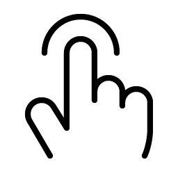 Hand Tap Thin Smiley – Icons