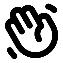 Hand Waving Bold Smiley – Icons
