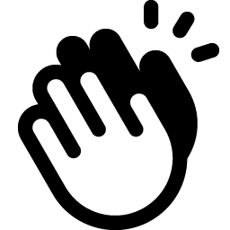 Hands Clapping Fill Smiley – Icons
