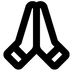 Hands Praying Bold Smiley – Icons