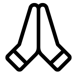 Hands Praying Light Smiley – Icons