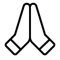 Hands Praying Thin Smiley – Icons