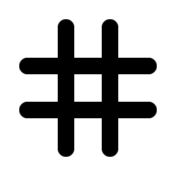 Hash Straight Bold Smiley – Icons